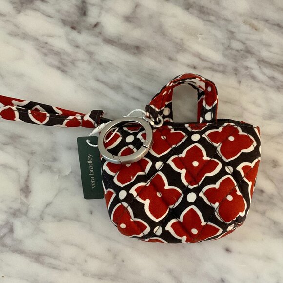 VERA BRADLEY Women's Cotton Original Tote Bag Charm in Moorish - Picture 2 of 8